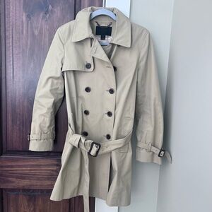 J. Crew 100% Cotton Trench Coat Women’s Size 12P